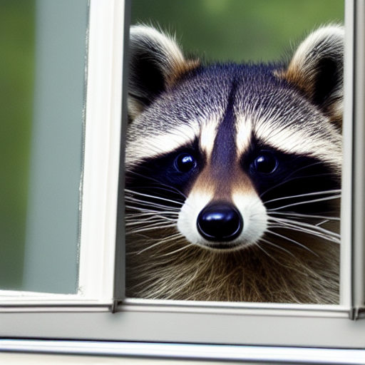 Raccoons can be identified by their characteristic "mask" around the eyes